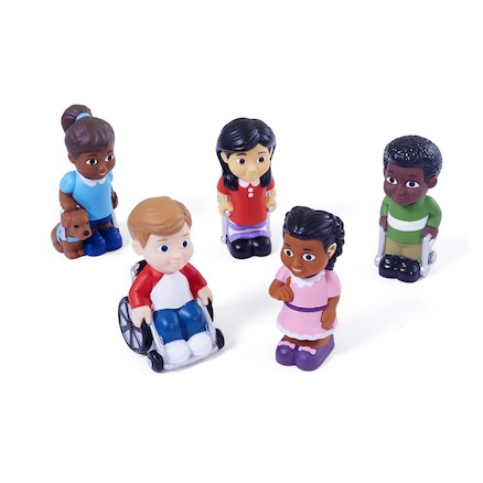 Kinder mit Behinderungen - Große Soft und Safe Spielfiguren