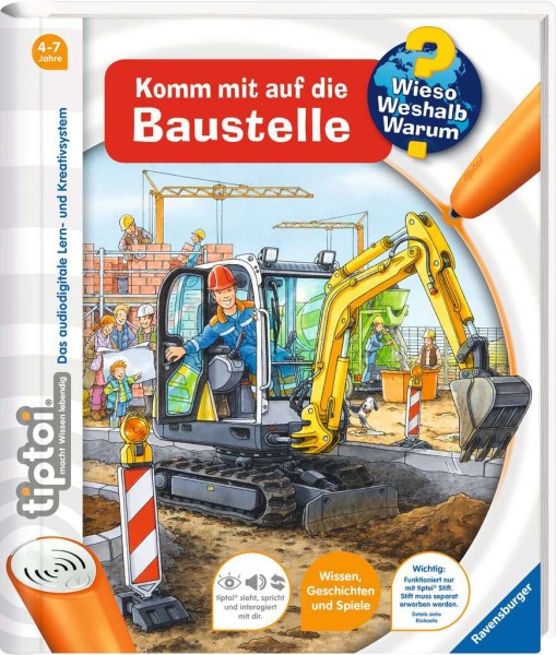 tiptoi-Buch: Komm mit auf die Baustelle